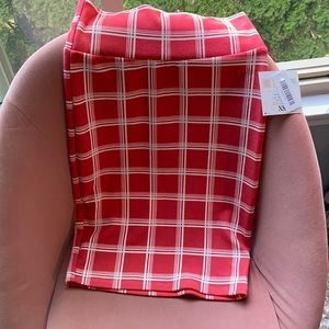 NWT Lularoe Cassie skirt - coral/white